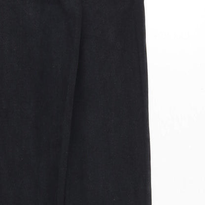 Topshop Womens Black Cotton Skinny Jeans Size 28 in Regular Zip