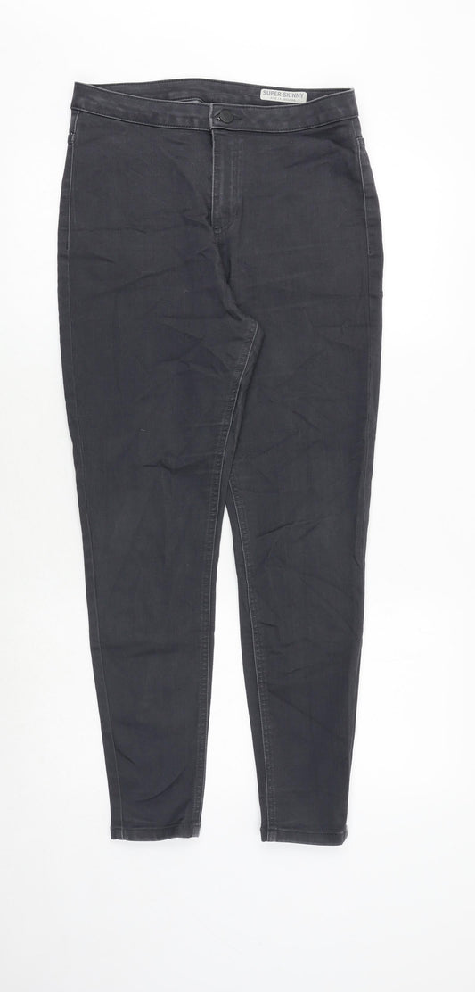 Womens UK Size 14 Marks and Spencer Regular Fit Skinny Grey Jeans