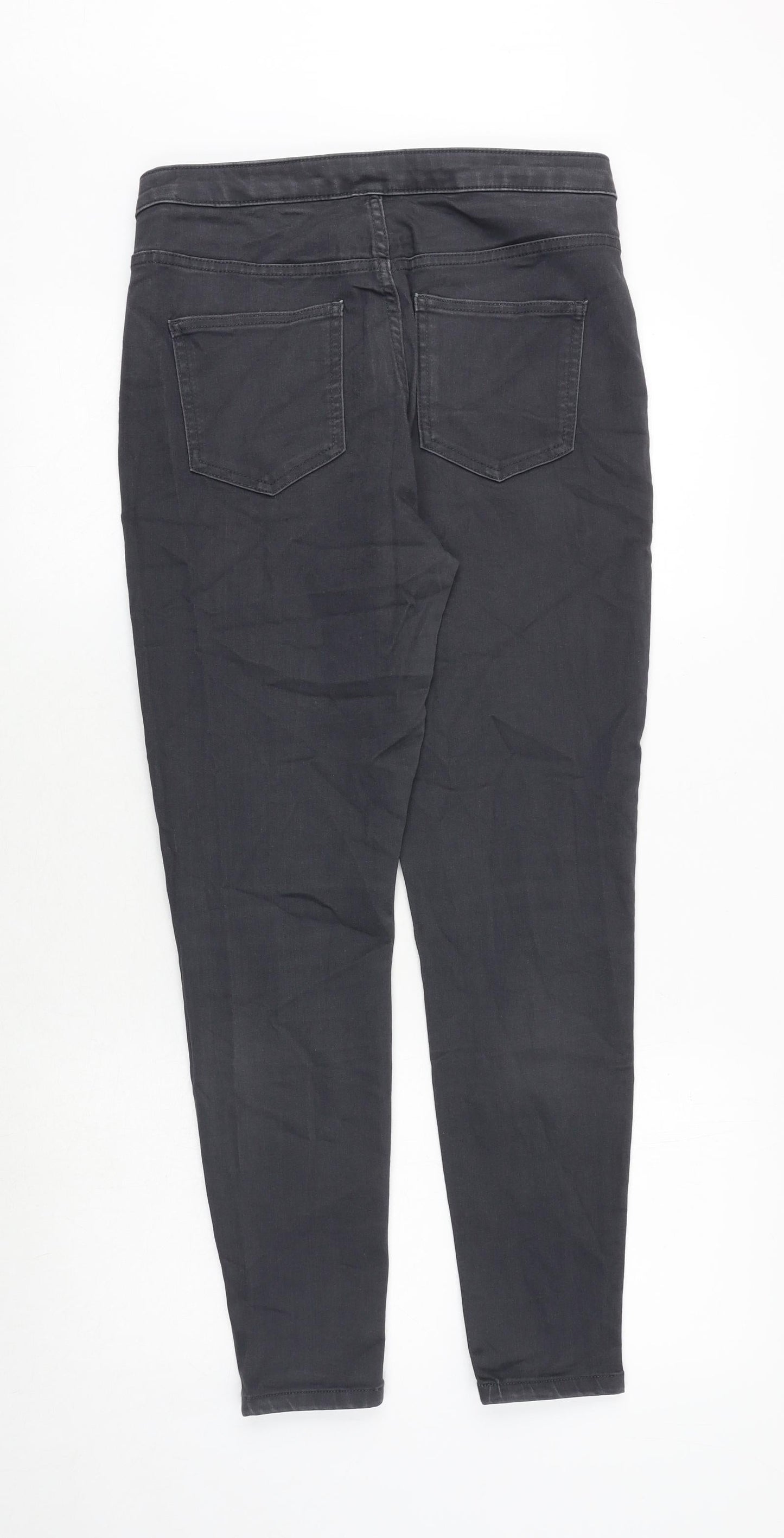 Womens UK Size 14 Marks and Spencer Regular Fit Skinny Grey Jeans