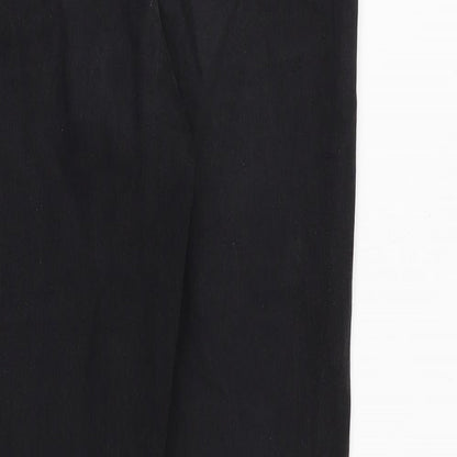 Missguided Womens Black Cotton Skinny Jeans Size 10 Regular Zip