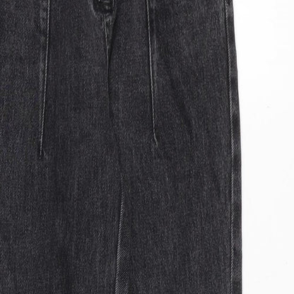 Topshop Womens Grey Herringbone Cotton Skinny Jeans Size 26 in Regular Zip