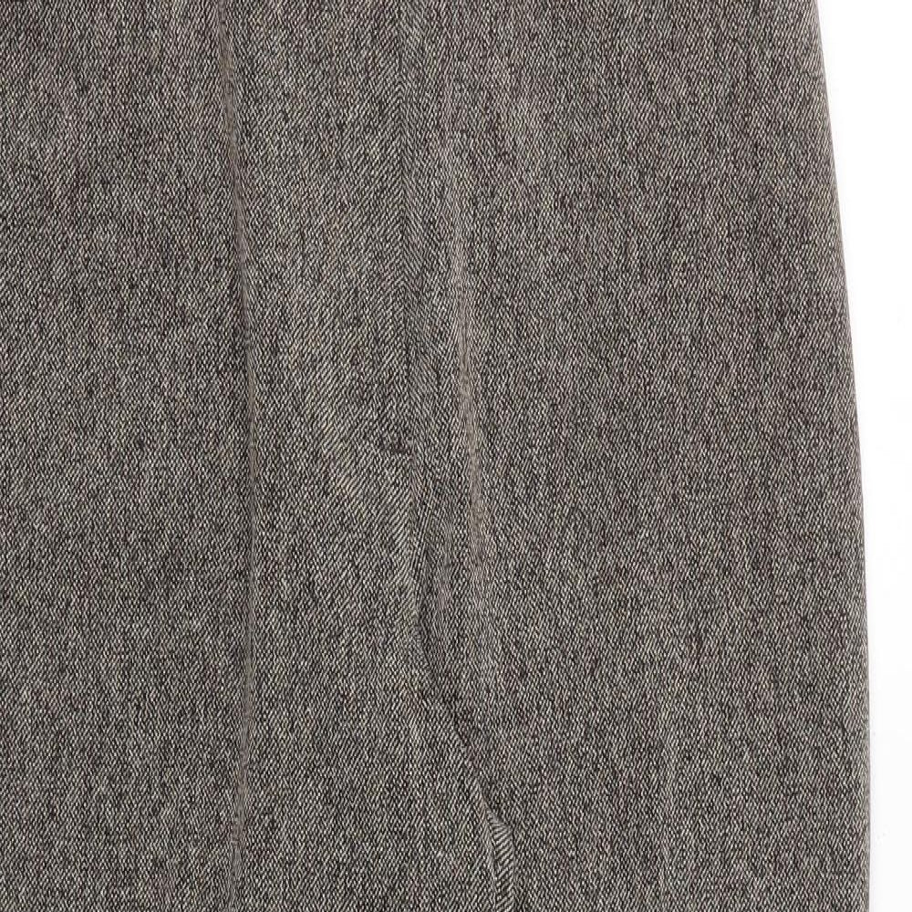 Womens UK Size 10 Marks and Spencer Regular Fit Dress Pants Brown Trousers