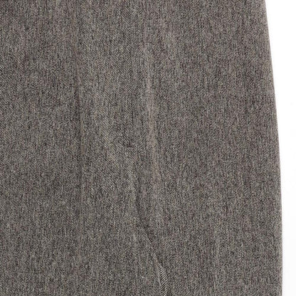 Womens UK Size 10 Marks and Spencer Regular Fit Dress Pants Brown Trousers