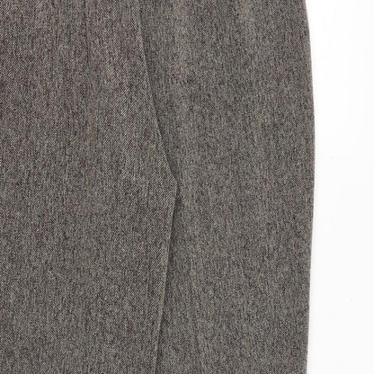 Womens UK Size 10 Marks and Spencer Regular Fit Dress Pants Brown Trousers