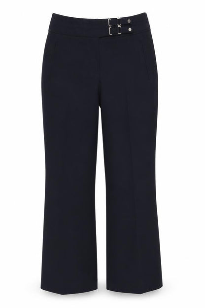 Womens UK Size 8 Per Una Regular Fit Dress Pants Blue Trousers