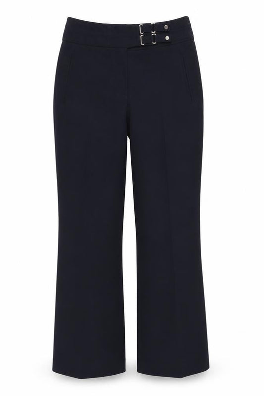 Womens UK Size 8 Per Una Regular Fit Dress Pants Blue Trousers