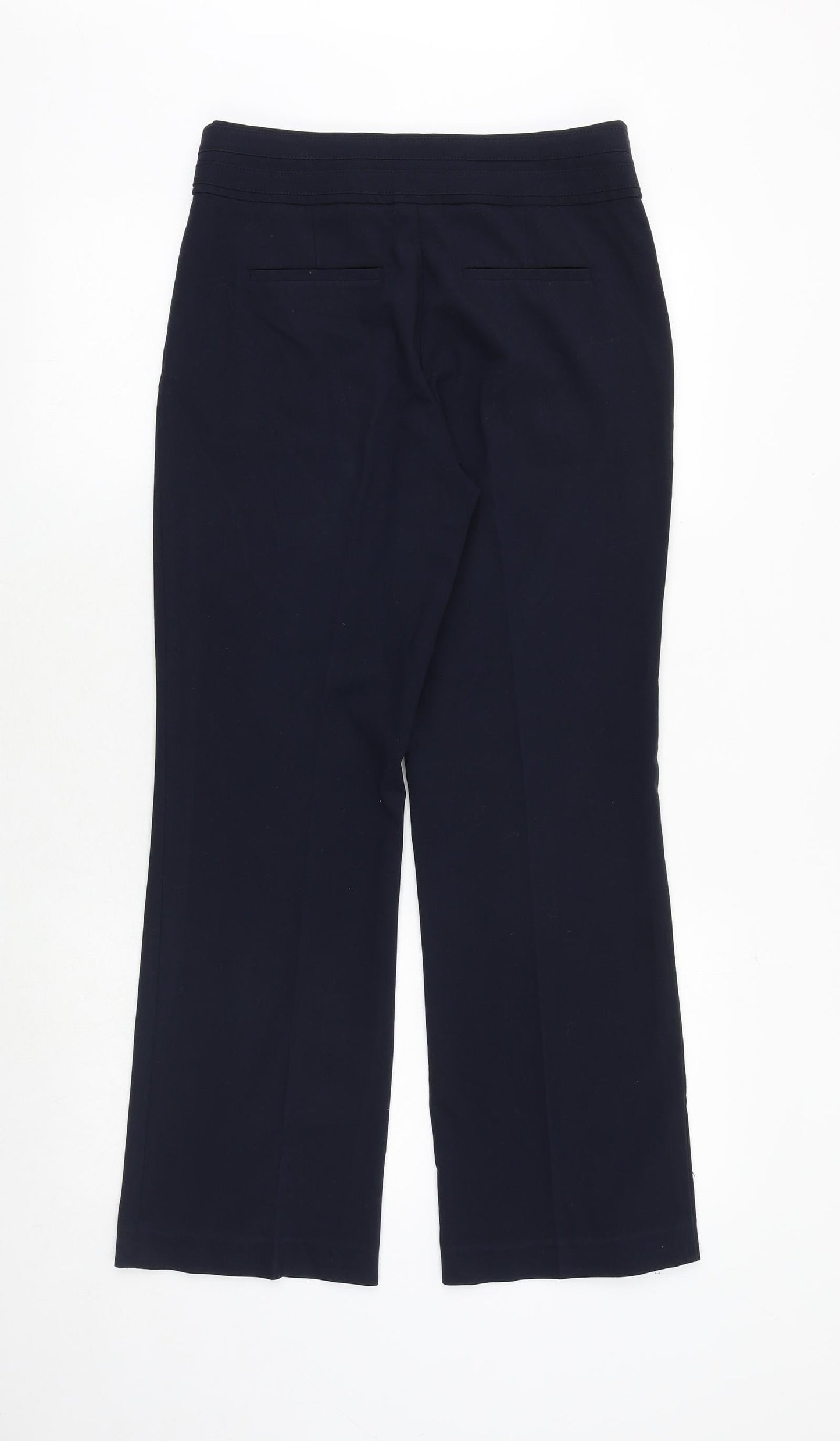 Womens UK Size 8 Per Una Regular Fit Dress Pants Blue Trousers