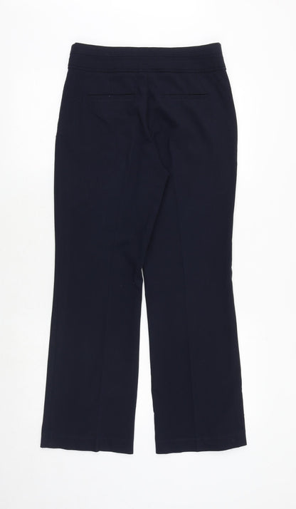 Womens UK Size 8 Per Una Regular Fit Dress Pants Blue Trousers