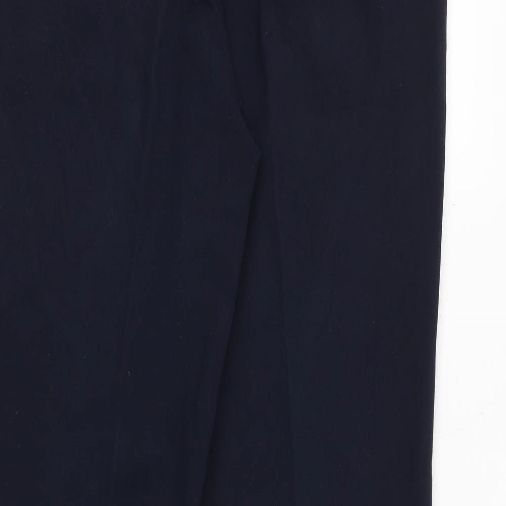 Womens UK Size 8 Per Una Regular Fit Dress Pants Blue Trousers