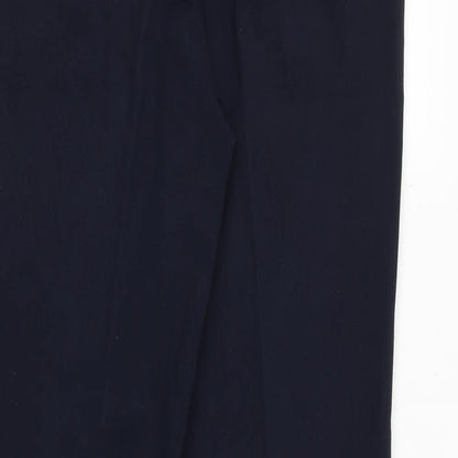 Womens UK Size 8 Per Una Regular Fit Dress Pants Blue Trousers