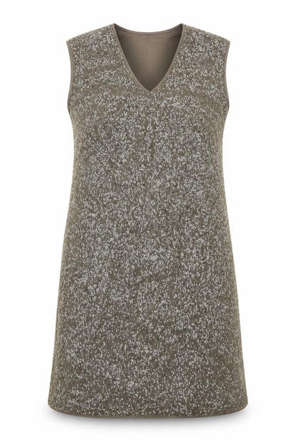 Autograph Womens Brown Polyamide A-Line Size 14 V-Neck Pullover