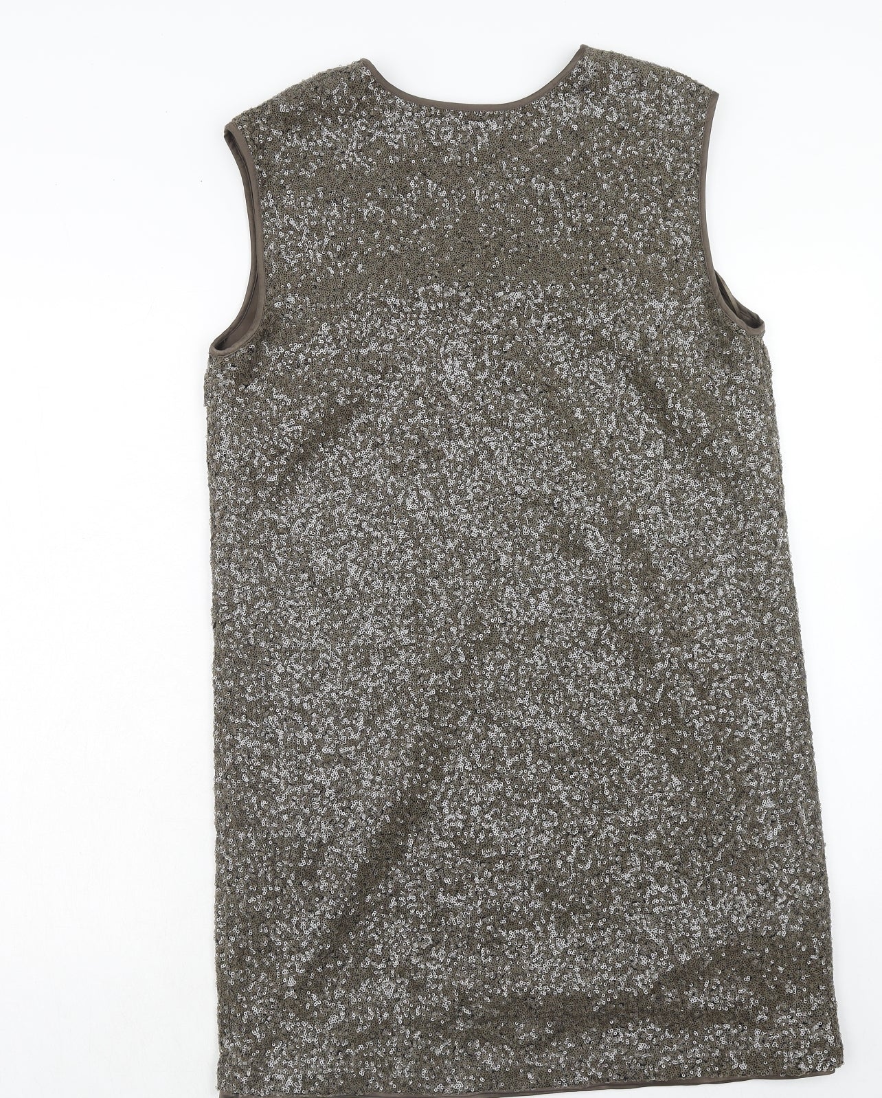 Autograph Womens Brown Polyamide A-Line Size 14 V-Neck Pullover