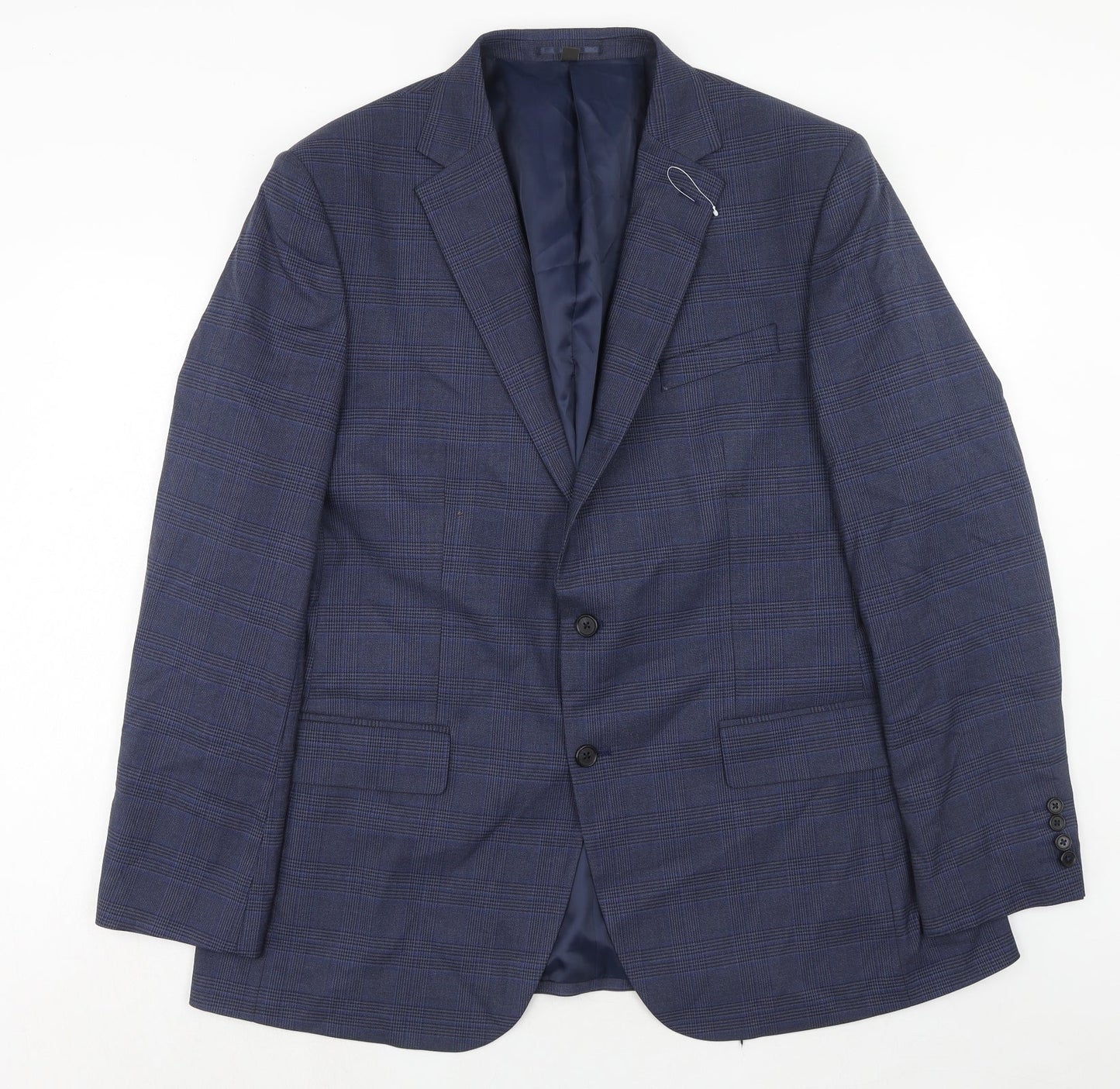 Mens UK Size 46 Marks and Spencer Regular Blue Suit Jacket