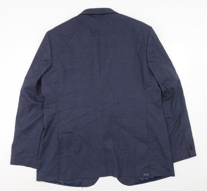 Mens UK Size 46 Marks and Spencer Regular Blue Suit Jacket