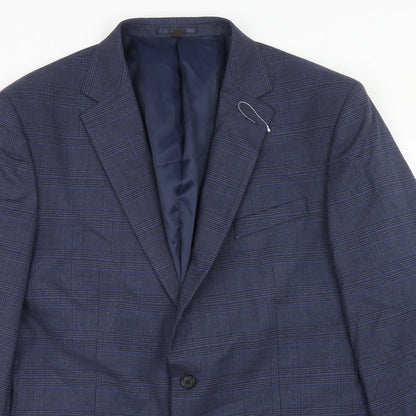 Mens UK Size 46 Marks and Spencer Regular Blue Suit Jacket