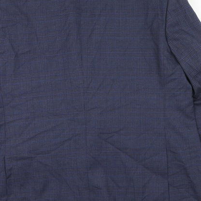 Mens UK Size 46 Marks and Spencer Regular Blue Suit Jacket
