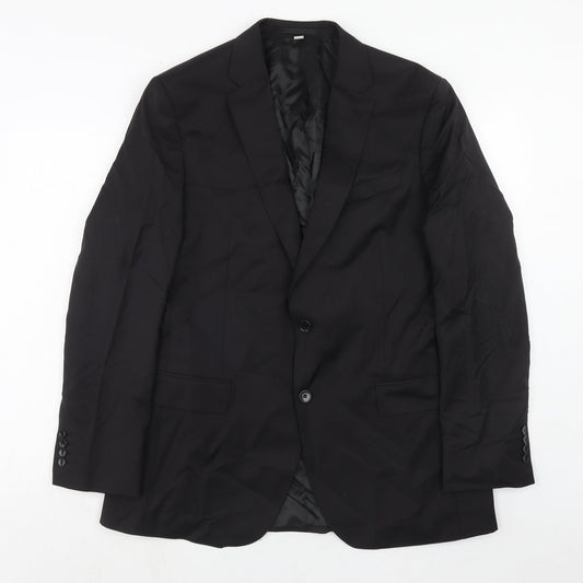 Mens UK Size 42 Marks and Spencer Regular Black Suit Jacket