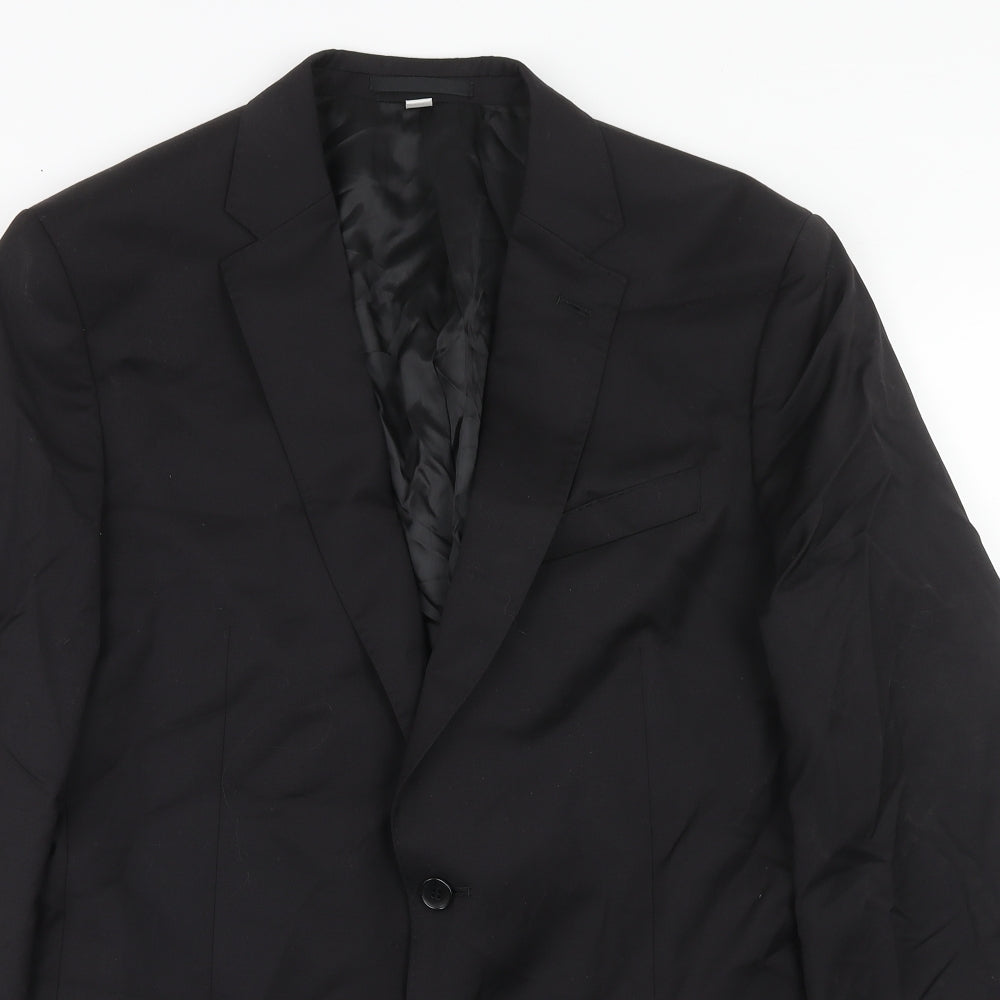 Mens UK Size 42 Marks and Spencer Regular Black Suit Jacket