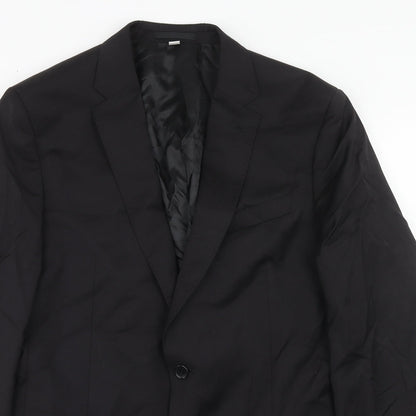 Mens UK Size 42 Marks and Spencer Regular Black Suit Jacket