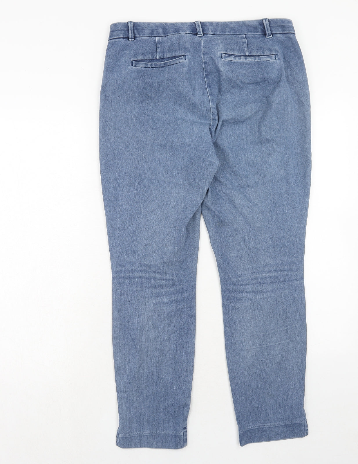 Womens UK Size 14 Gap Regular Fit Tapered Blue Jeans