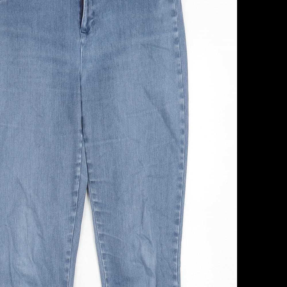 Womens UK Size 14 Gap Regular Fit Tapered Blue Jeans
