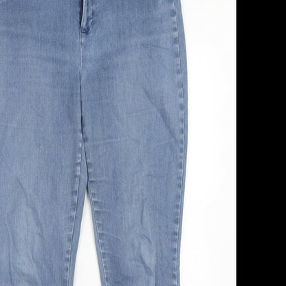 Womens UK Size 14 Gap Regular Fit Tapered Blue Jeans