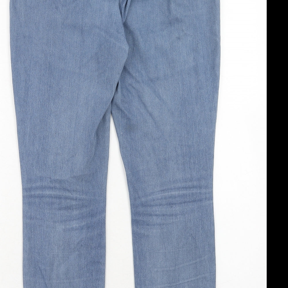 Womens UK Size 14 Gap Regular Fit Tapered Blue Jeans