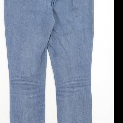 Womens UK Size 14 Gap Regular Fit Tapered Blue Jeans