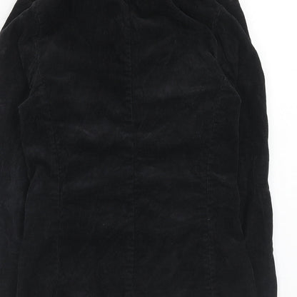 NEXT Womens Black Cotton Jacket Blazer Size 8