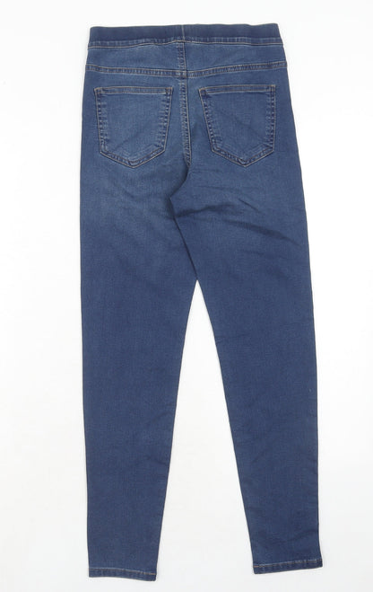 Marks and Spencer Womens Blue Cotton Jegging Jeans Size 6 Regular