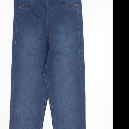 Marks and Spencer Womens Blue Cotton Jegging Jeans Size 6 Regular