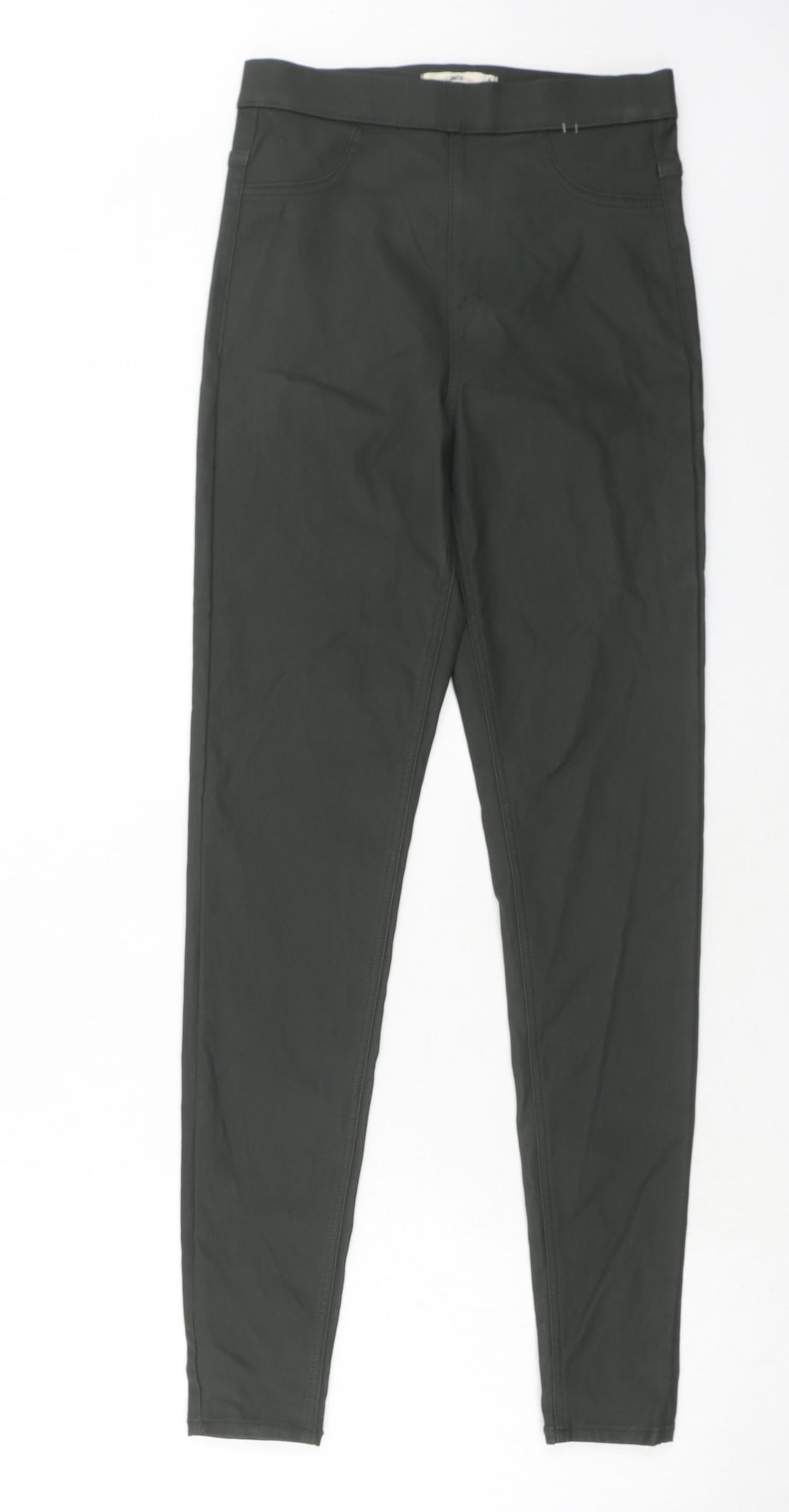 Womens UK Size 8 Marks and Spencer Regular Fit Jegging Green Trousers