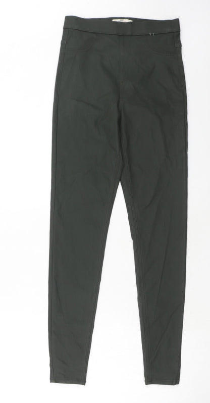 Womens UK Size 8 Marks and Spencer Regular Fit Jegging Green Trousers