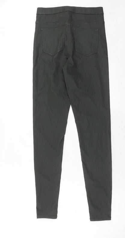 Womens UK Size 8 Marks and Spencer Regular Fit Jegging Green Trousers