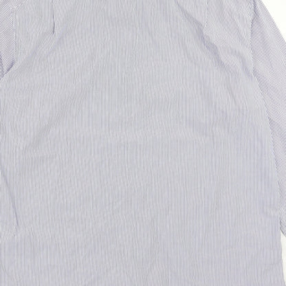 Mens UK Size 16.5 Charles Tyrwhitt Blue  Button-Up Long Sleeve Casual Shirt