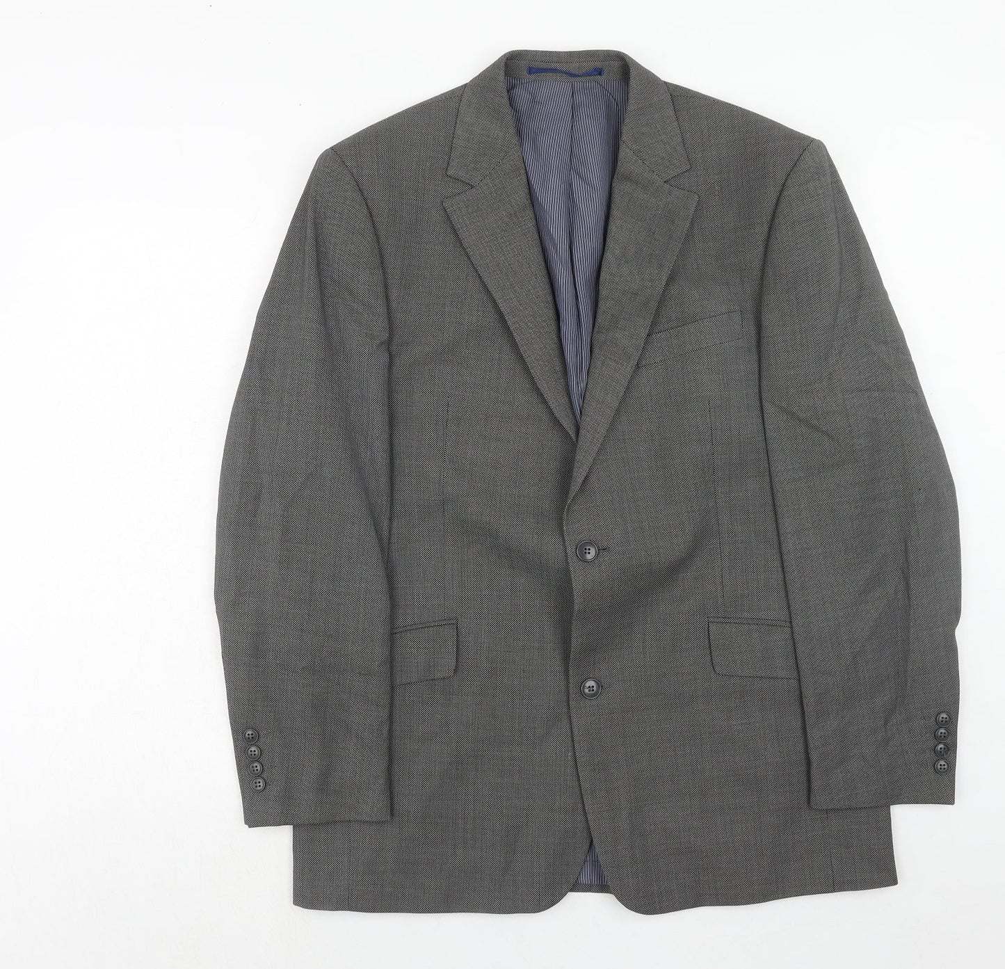 Mens UK Size 42 Daniel Hetcher Regular Grey Suit Jacket
