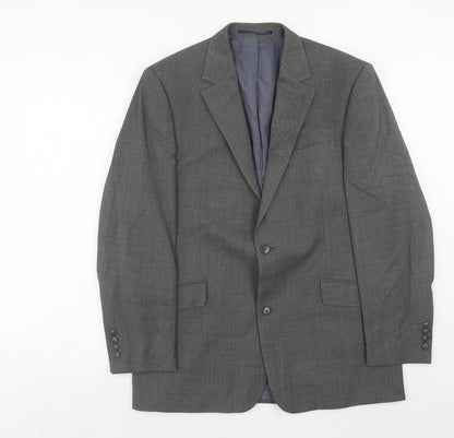 Mens UK Size 42 Daniel Hetcher Regular Grey Suit Jacket