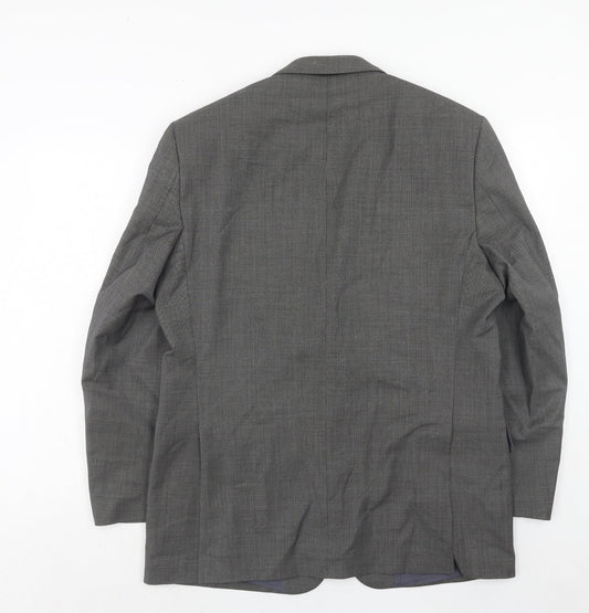 Mens UK Size 42 Daniel Hetcher Regular Grey Suit Jacket