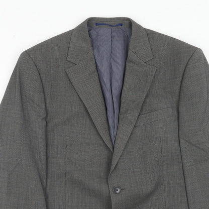 Mens UK Size 42 Daniel Hetcher Regular Grey Suit Jacket