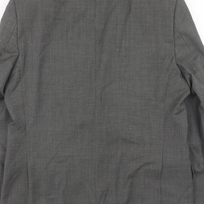 Mens UK Size 42 Daniel Hetcher Regular Grey Suit Jacket