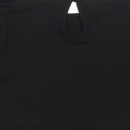 Womens UK Size XS Cooperative Black Basic Blouse