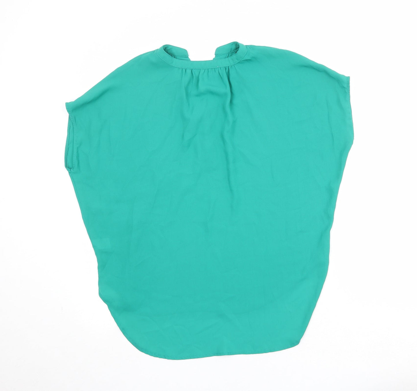 Womens UK Size M Violet & Claire Green Basic Blouse