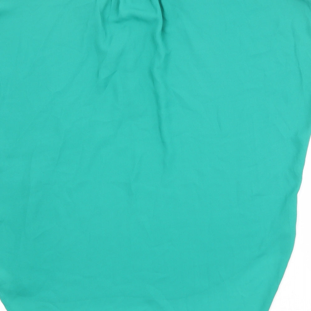 Womens UK Size M Violet & Claire Green Basic Blouse