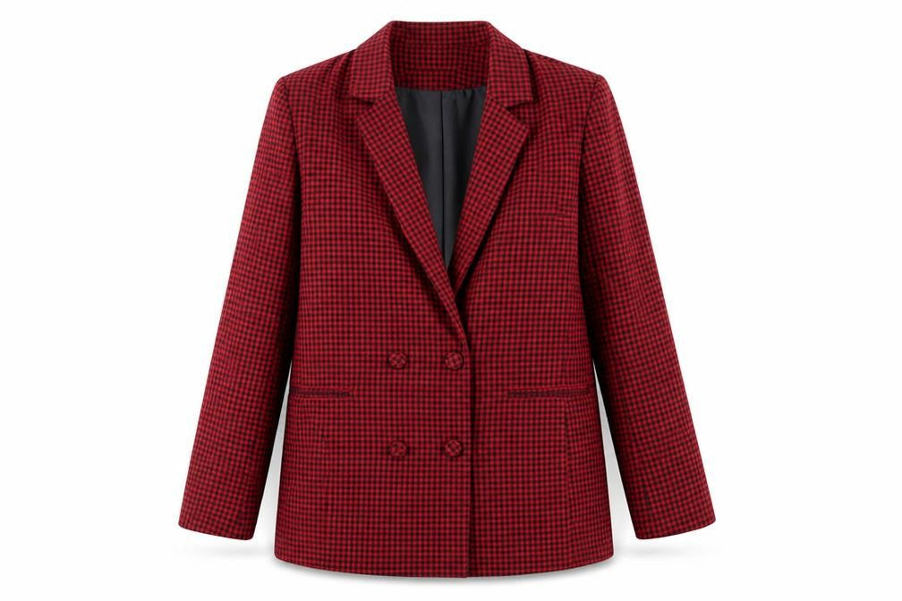 Womens UK Size M Stradivarius Regular Red Suit Jacket