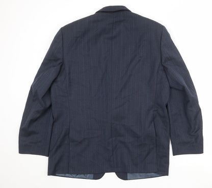 Mens UK Size 44 Greenwoods Regular Blue Suit Jacket