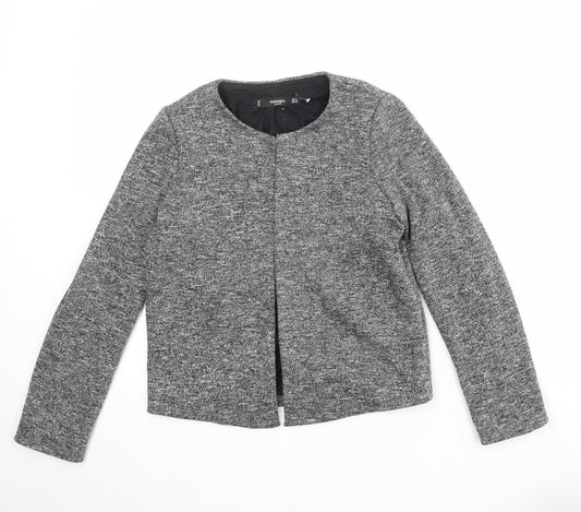 Mango Womens Grey Geometric Jacket Size S