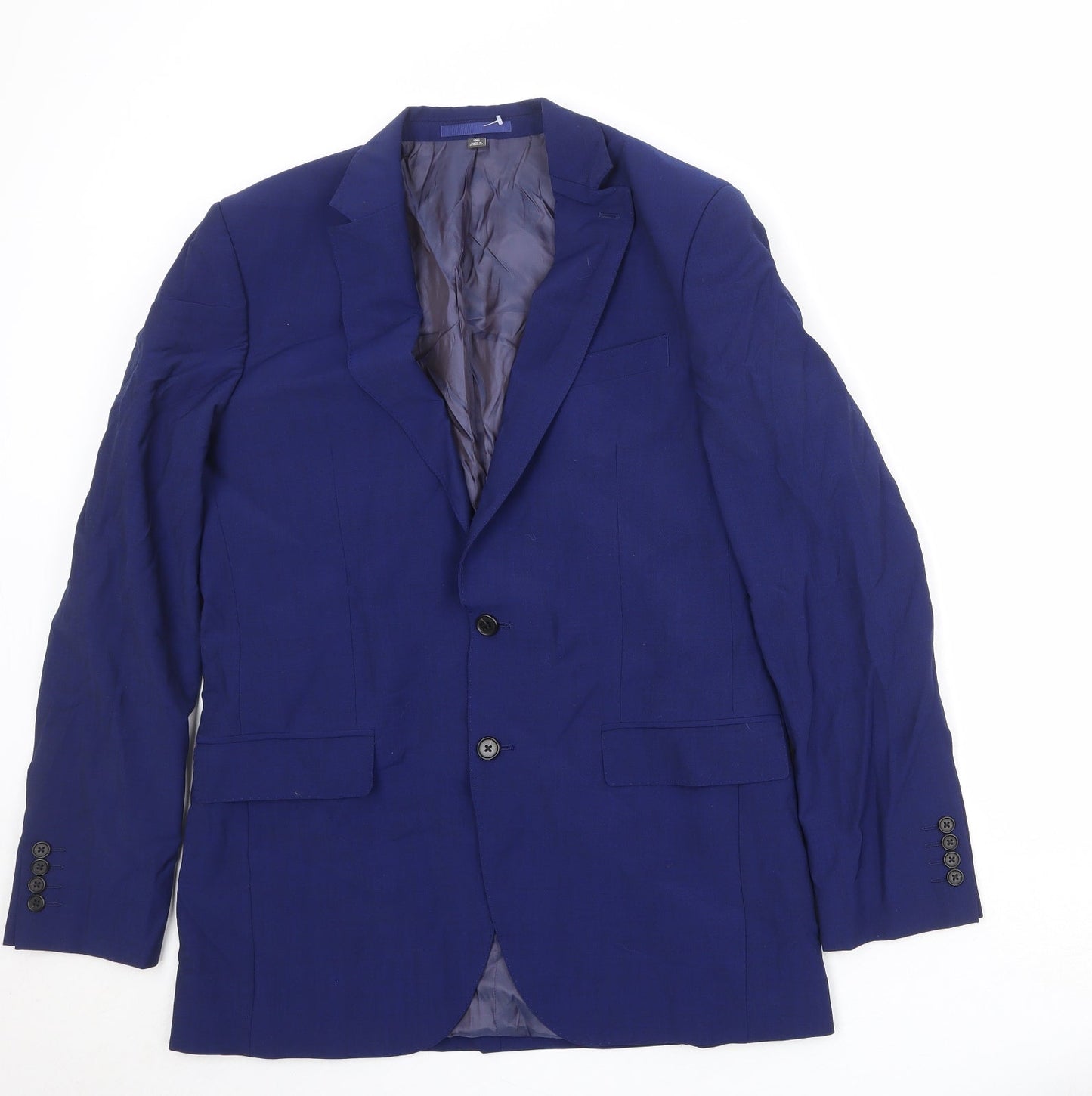 Mens UK Size 40 Marks and Spencer Regular Blue Suit Jacket