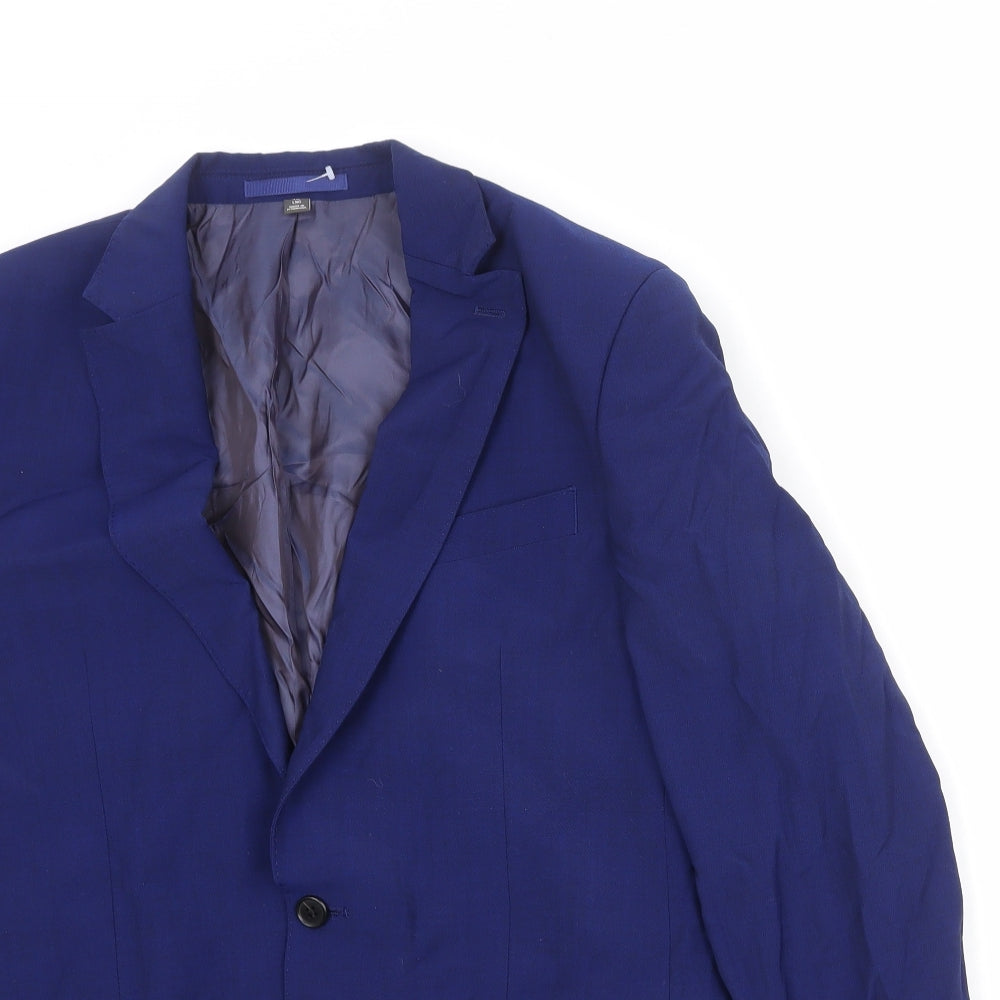 Mens UK Size 40 Marks and Spencer Regular Blue Suit Jacket