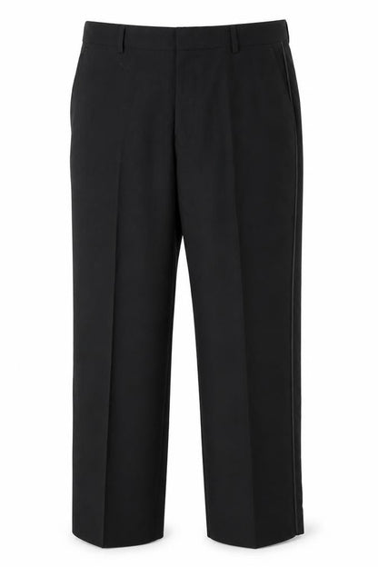 Mens UK Size 34 in Marks and Spencer Regular Fit Dress Pants Black Trousers