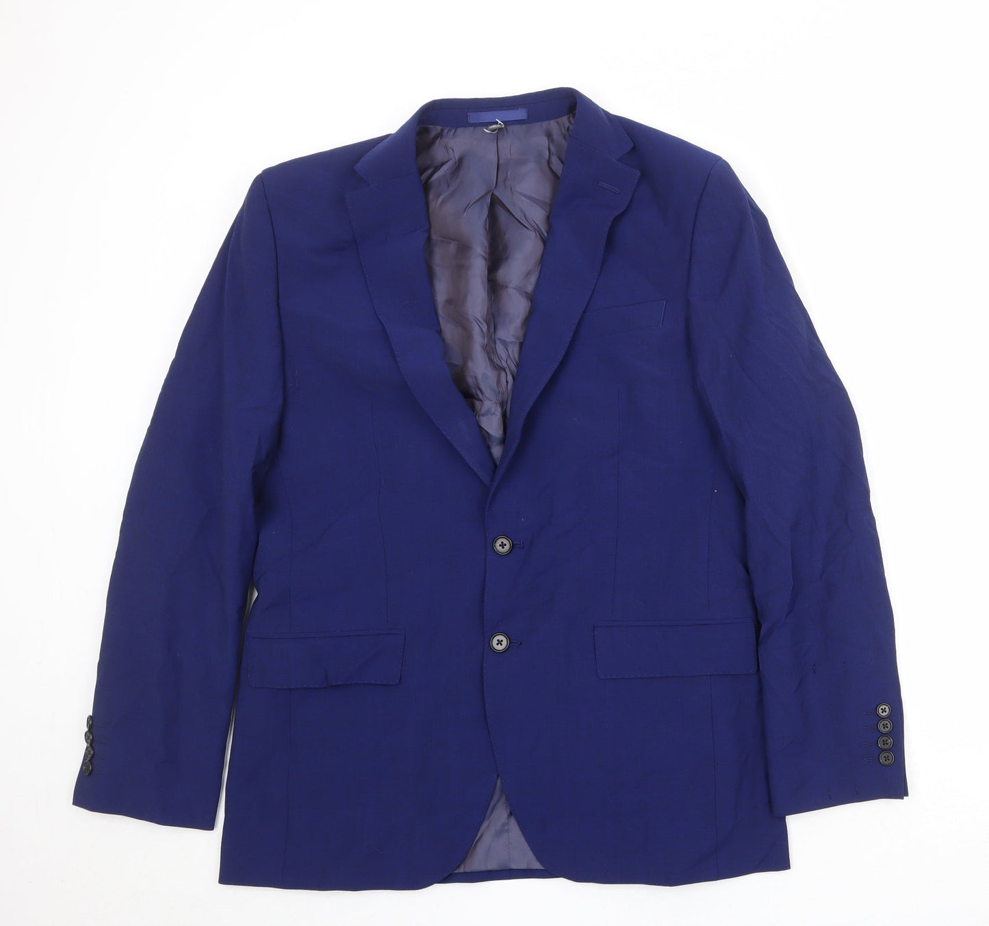 Mens UK Size 40 Marks and Spencer Regular Blue Suit Jacket